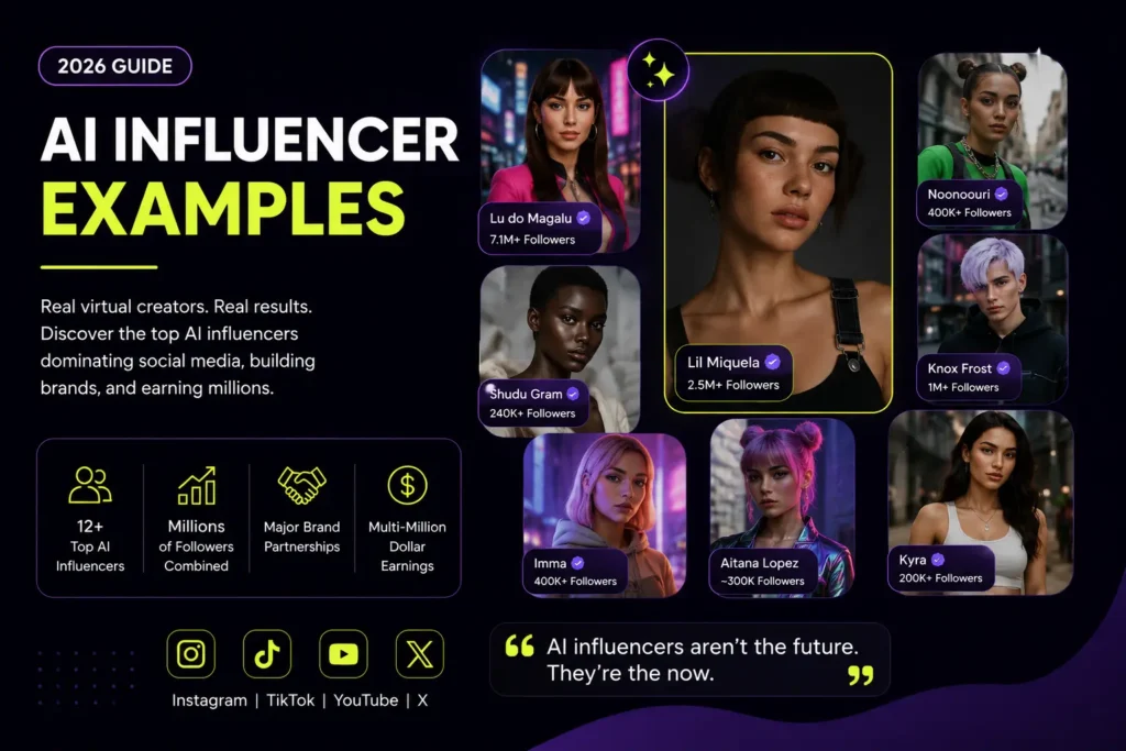 AI Influencer Examples in 2026
